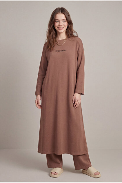 Abaya Smart Dress Brown