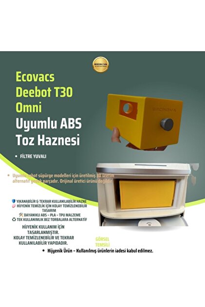 Ecovacs T30C - X8 Pro Omni - T80 Omni - T80S - T50 Pro Omni Uyumlu