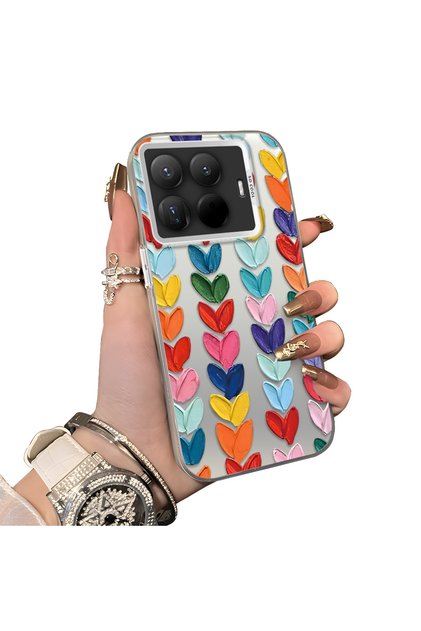 Mi 15t Pro Compatible Hard Acrylic Back Silicone Edge Lens Protection Case
