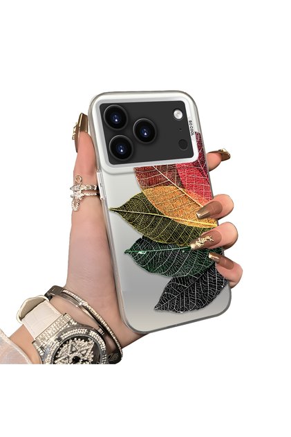 iPhone 17 Pro Compatible Hard Acrylic Back Silicone Edge Lens Protection Case
