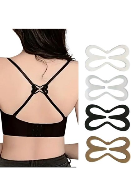 Women’s Bra Strap Convertor Clip/Non-Slip Conceal Bra Back Straps Clip, Pack Of 4