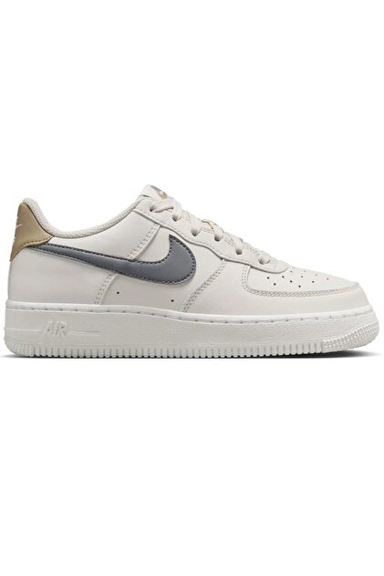 Nike Air Force 1 AF1 GS Leather Unisex Sneaker Swoosh Hakiki Deri