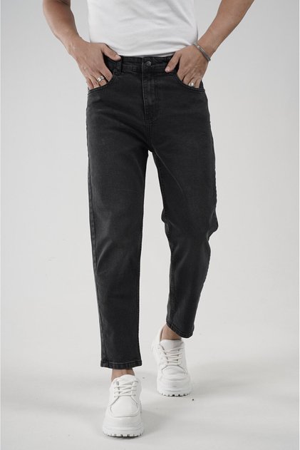 Stretch Fabric Boyfriend Mold Ankle-Length Men's Jeans