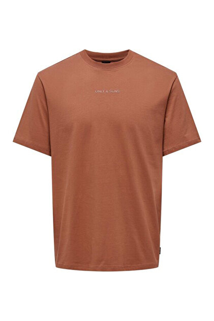 Only & Sons Onslevi % 100 Pamuk Relaxed Fit Bisiklet Yaka Logolu T