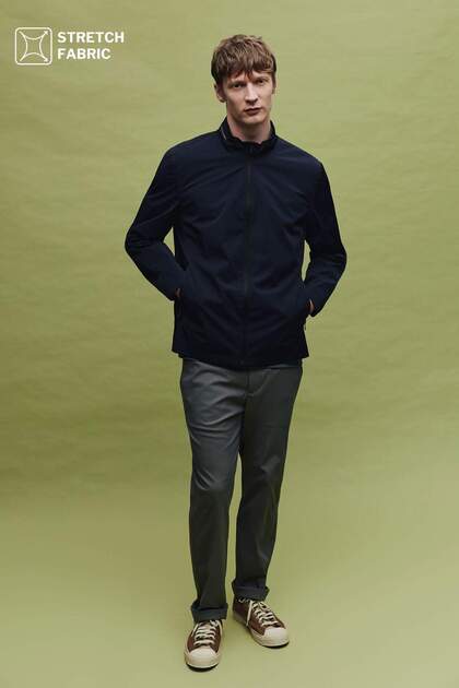 Quick-Drying 100% Cotton Regular Fit Trousers F9668Ax26Sp