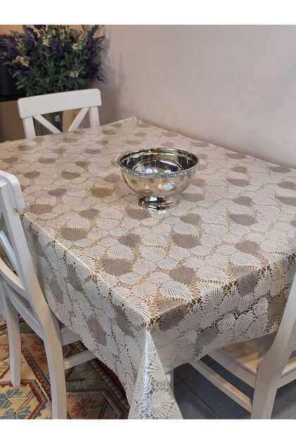 Imported S Glittery D Lace Appearance Erasable Pvc Tablecloth
