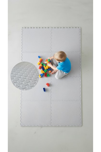 Modern Oyun Matı 100x200 Kurulumlu 8 Parça 50x50 13mm Oyun Halısı Matı Düz Renkler