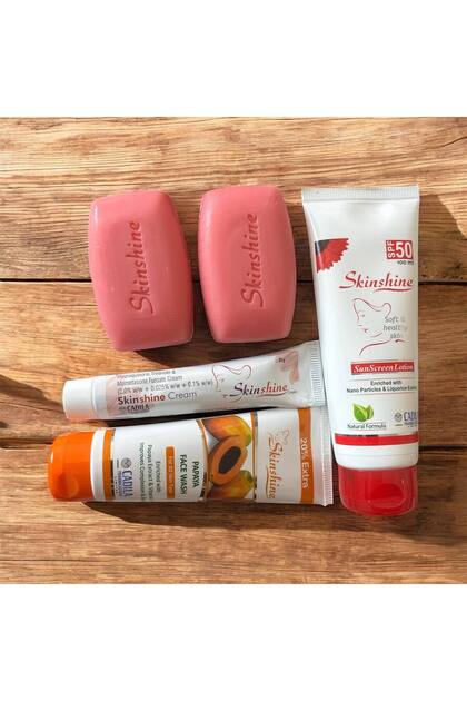 Skinshine cream lotion & soap (5pc) Set