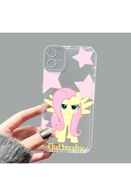 iPhone 11 Compatible Camera Protected Anti-Shock Aesthetic Print Patterned Transparent Silicone Case