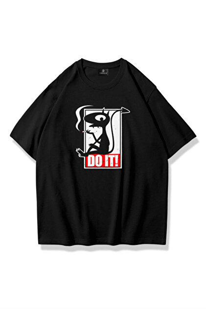 Trendiz Unisex Do it Devil Tshirt Siyah - Fiyatı, Yorumları