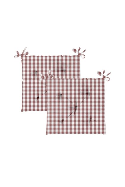 Chair Pad, 40 x 40 cm, 2 pcs, Pink