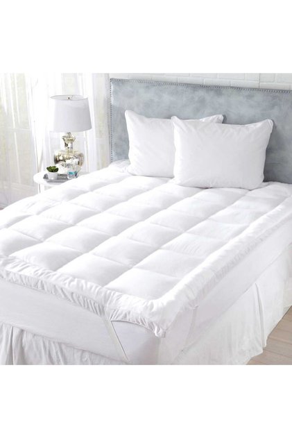 Luxury 240 TC Down Proof Mattress Topper, 200 x 200 cm