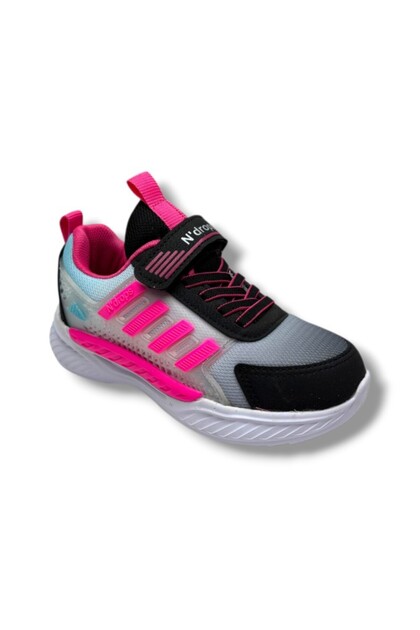 Ndrops 023-26 Anorak Anatomical Girl Sneakers Black Fuchsia 31-35