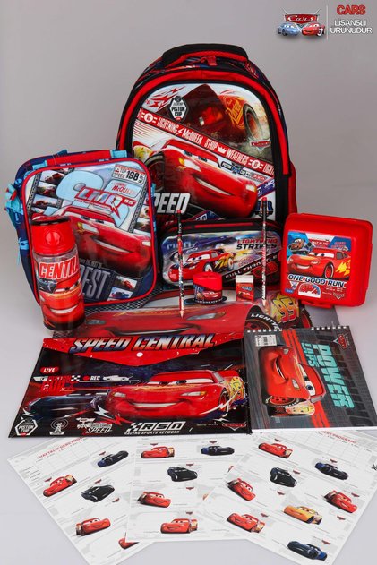 X Dekomus Licensed Stationery School Set, School, Nutrition, and Pencil Bag, Water Bottle, Nutrition Container