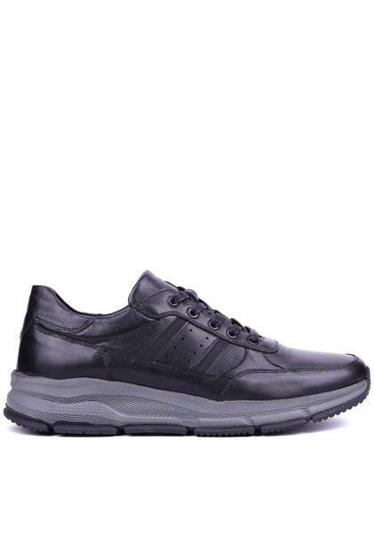 - Genuine Leather Black Color Casual Men's Shoes - 3153