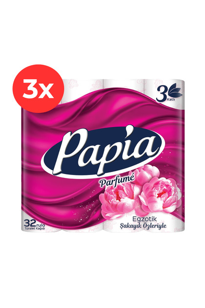 3x Hartie igienica Parfume, 32 role, 3 straturi