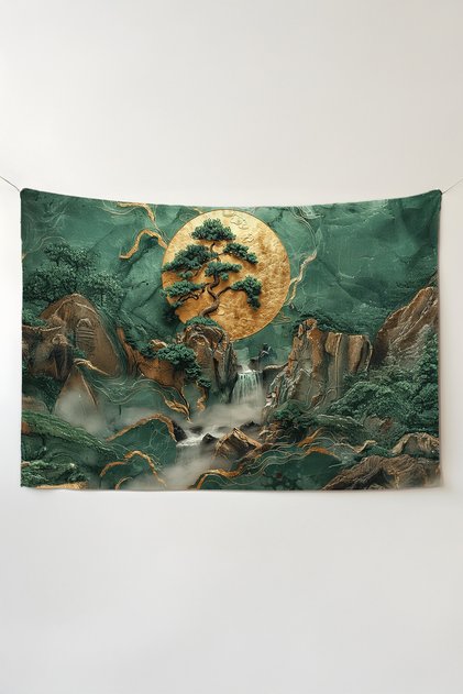 Jade Valley Anime Wall Cloth – Large Size Tapestry Room Decor High-Definition Printing