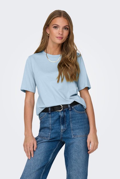 Onlonly % 100 Pamuk Regular Fit Bisiklet Yaka T Shirt T SHİRT 15270390