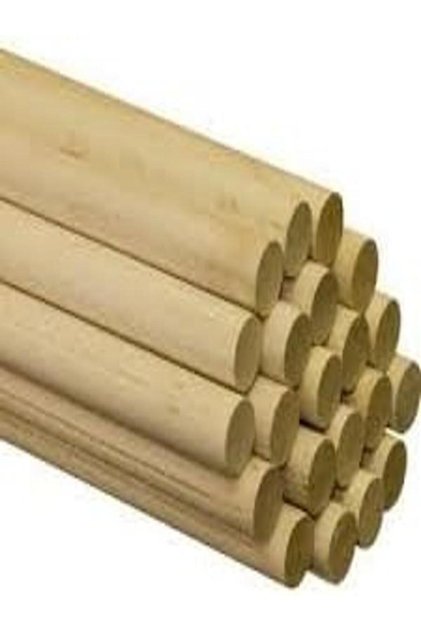 WINGS - Pack of 25 Hard Wooden Dowel Rods, 10 mm x 300 mm
