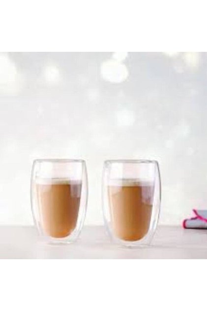 GÜLMEN KRİSTAL 2Lİ DUPLO LATTE BOROSİLİKAT ÇİFT CİDARLI Q00002 400CC