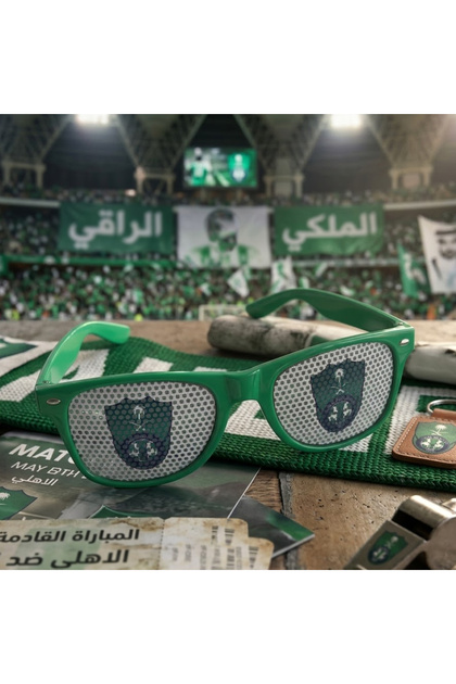 نظارة بشعار نادي الاهلي السعودي , بلاستيك