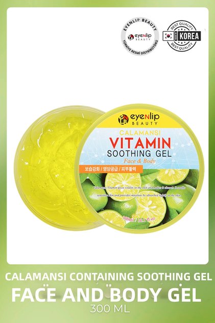 Green Lemon Extract Vitamin Soothing Gel Face and Body 300 ml