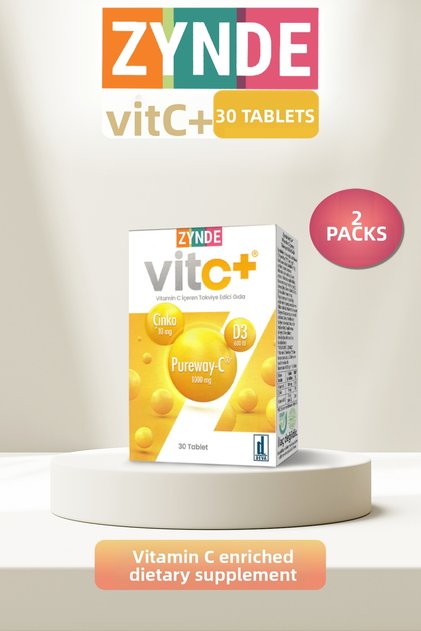 Vit C+ Vitamin C-Containing Supplementing Food 30 Tablets - 2 Pcs