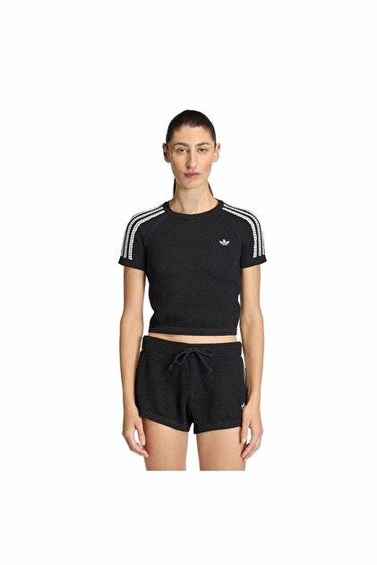 mちゃん　1105045 adidas Crochet Tee Kadın T-shirt KC6481 - Fiyatı, Yorumları