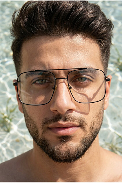 MONAL Reynmen Model Mavi Işık Filtreli Pilot Gözlük, Optik Uyumlu