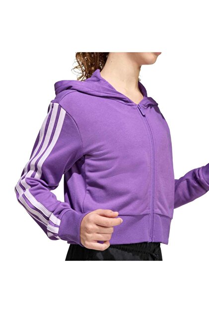 adidas Jg 3S Ft Fz Cro Genç Kız Spor Sweatshirt KE3013 - Fiyatı