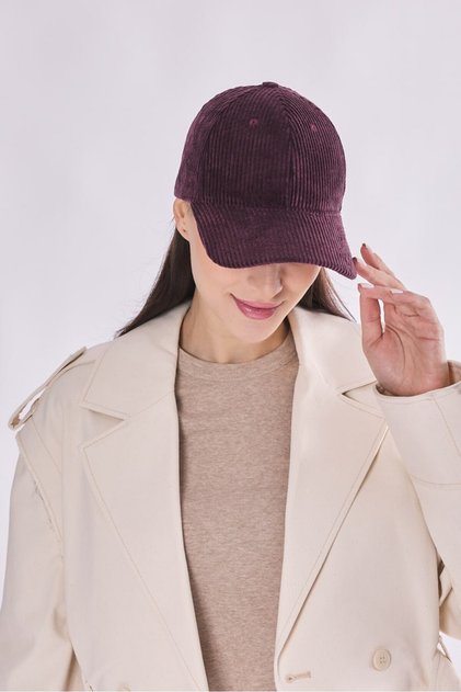 Unisex Corded Fabric Velvet Baseball Cap – Adjustable Cap | 6 Color Options