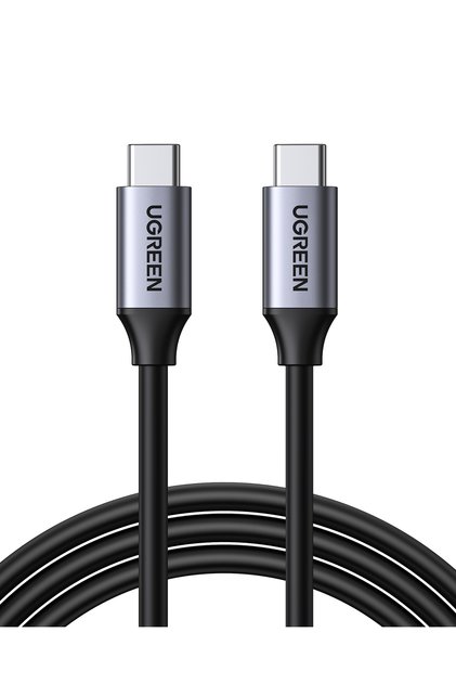 USB-C 60W Thunderbolt USB3.1 GEN1 3A QC PD Hızlı Şarj Kablosu, 1.5 m, Siyah, 50751