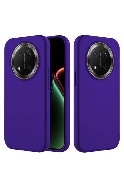 Honor Magic 7 Lite Compatible Case K Velvet Erasable Launch Silicone Case Dark Blue