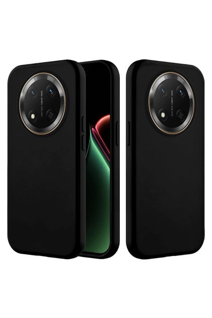 Honor Magic 7 Lite Compatible Case K Velvet Erasable Launch Silicone Case Black