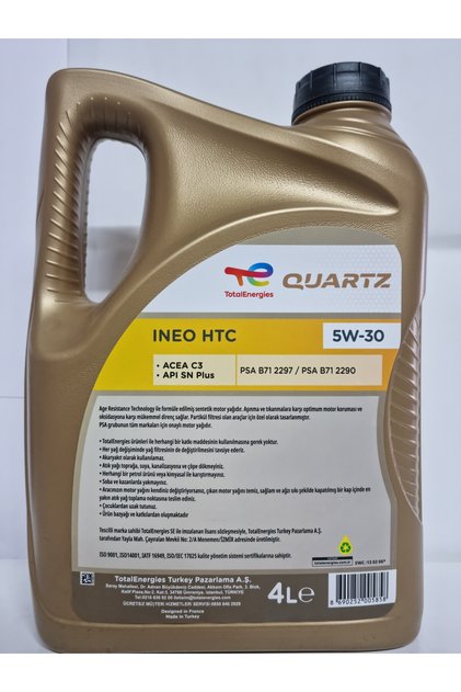 Genel Markalar TOTAL Quartz Ineo Htc 5W30 Motor Yağı 4 Litre