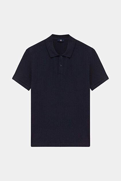 W Collection STANDART KALIP LACİVERT POLO YAKA T-SHİRT - Fiyatı