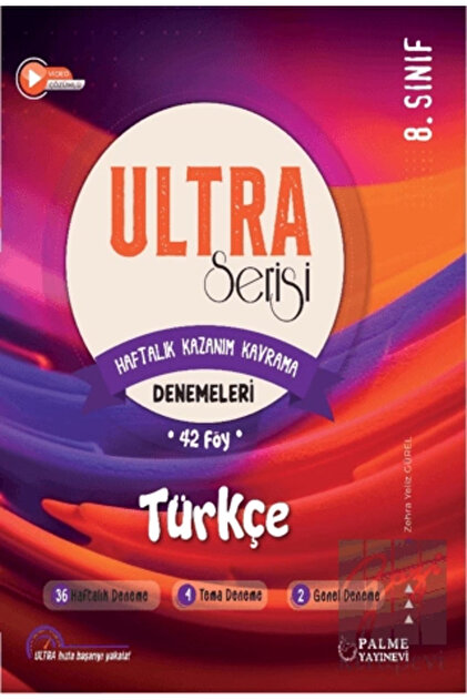 Palme Yayınevi 8. Sınıf Ultra Serisi LGS Türkçe Denemeleri