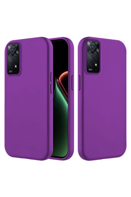 Xiaomi Redmi Note 11 Pro Compatible Case Velvet Erasable Launch Silicone Case Deep Purple