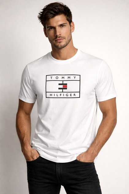 Regular Cut Cotton Tonal Logo Cotton Men's T-Shirt