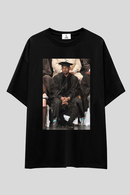 Kanye West Funny Oversized Tee T-Shirt | Unisex 100% Cotton Black & White Printed Streetwear Design Tee