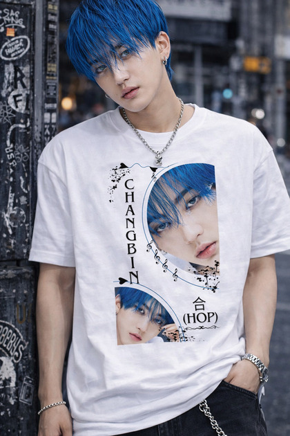 تي شيرت STRAYKIDS CHANGBIN مطبوع - هدية SUPRIZ | جودة ممتازة
