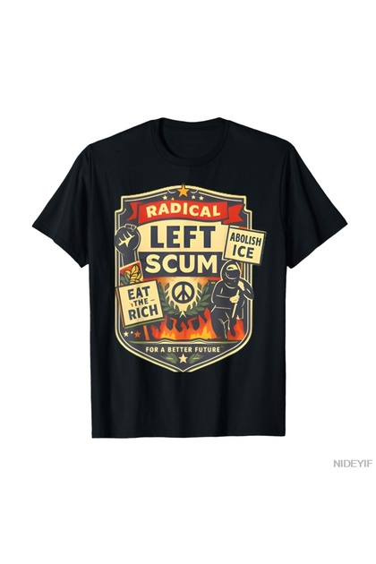 Radical Leftist Shirt Political Meme T-Shirt for Men Women 100% Cotton t Shirts Kıs