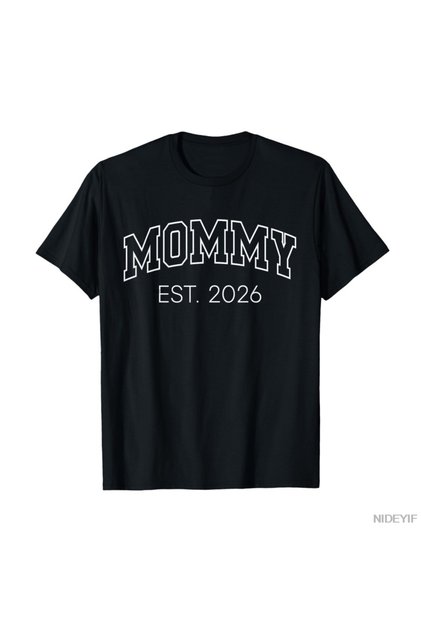 2026 Written T-Shirt Special for Moms-To-Be, 100% P Cotton U Short Sleeve Tee for Men and Women