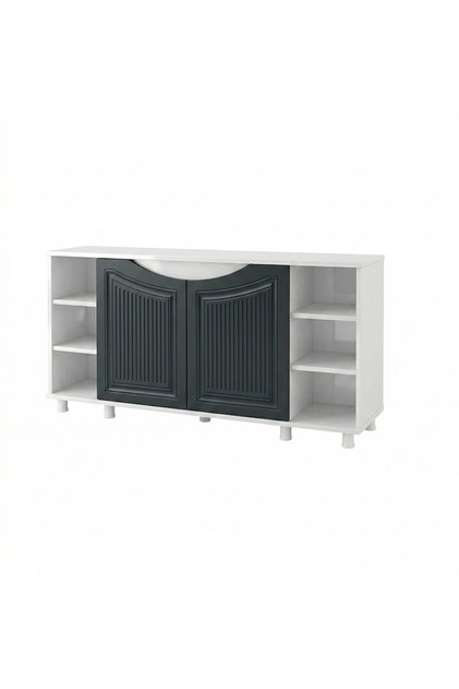 120 Cm WESTERN 12040- ANT1 MDF Akvaryum Beyaz Sehpa 120X40X69