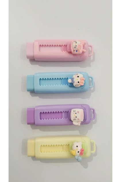 Eraser with a cutter design