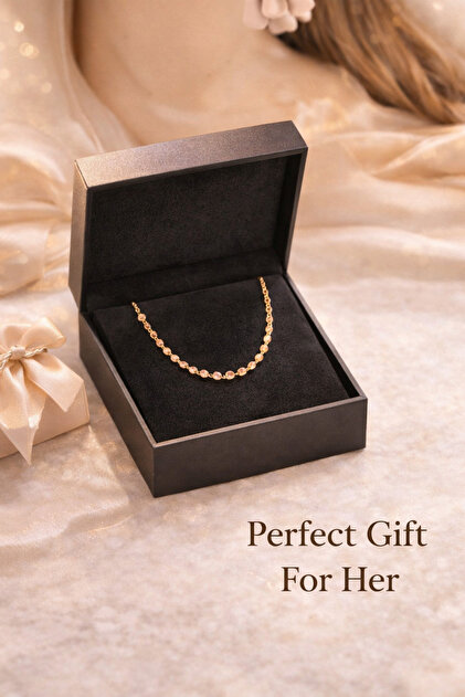 Colier dama cu margele elegante – lant fashion minimalist pentru femei, accesoriu elegant 46cm+8cm