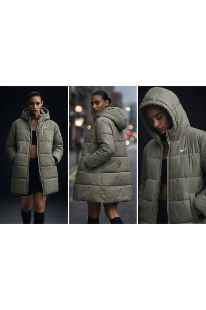 Sportswear Classic Puffer Therma-Fit Loose Full-Zip Hoodie Kadın Parka ASLAN SPORT