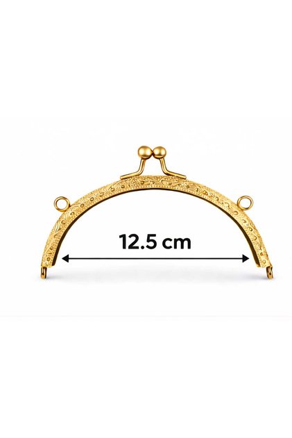 12.5 cm Oval Çanta cüzdan Bursu Metal Çanta Kilidi - Çanta Yapım Aparatı, Makrome ve Örgü Çanta İ