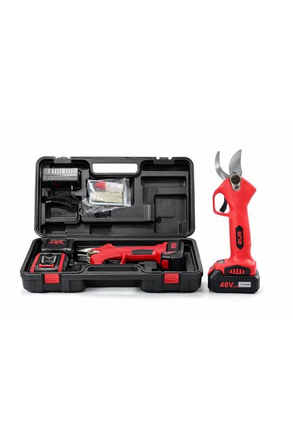 Foarfecă Electrică de Tăiat Crengi 48V cu Acumulator, Foarfecă pentru Grădinărit și Pomi Fructiferi