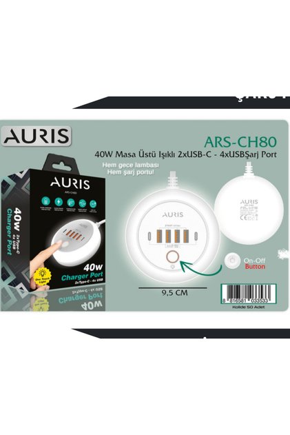 40w masa üstü lambalı pd ve USB şarj aleti